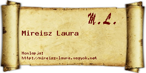 Mireisz Laura névjegykártya